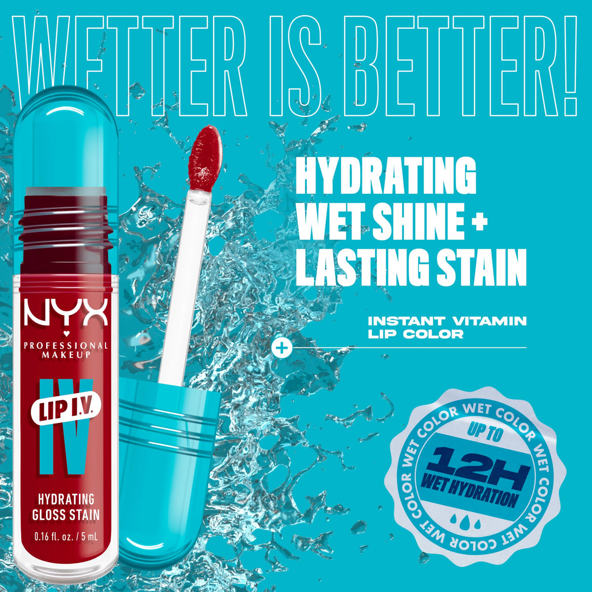 NYX Lip IV packaging details with ingredients listed