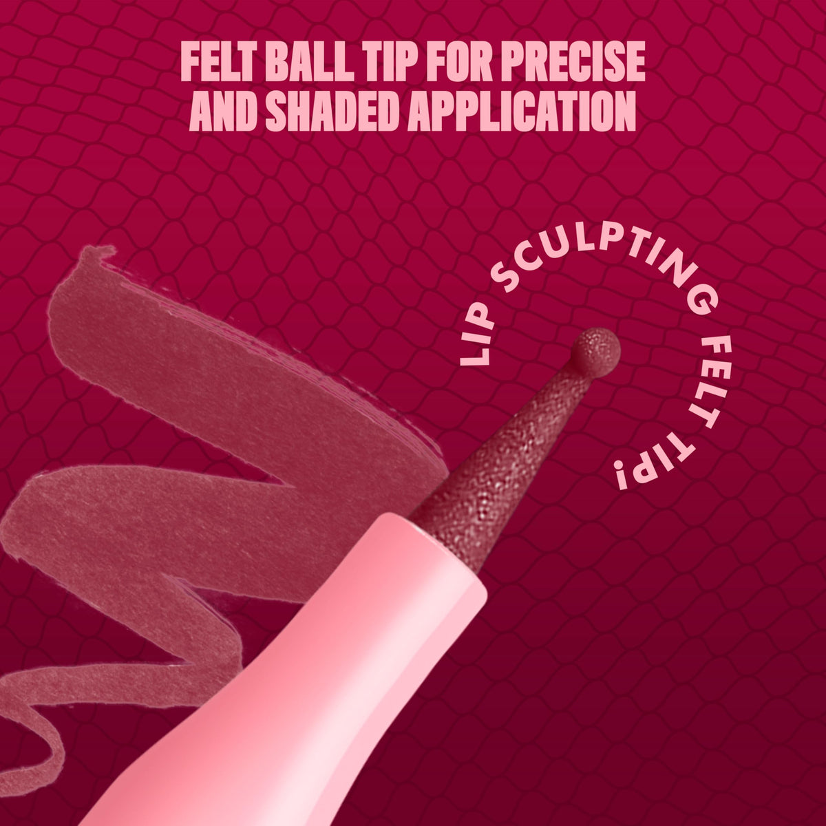 NYX Lip Lingerie Sculpting Lip Liner Stain in use on model
