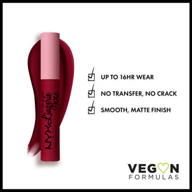 NYX Lip Lingerie XXL Matte Liquid Lipstick applicator close-up