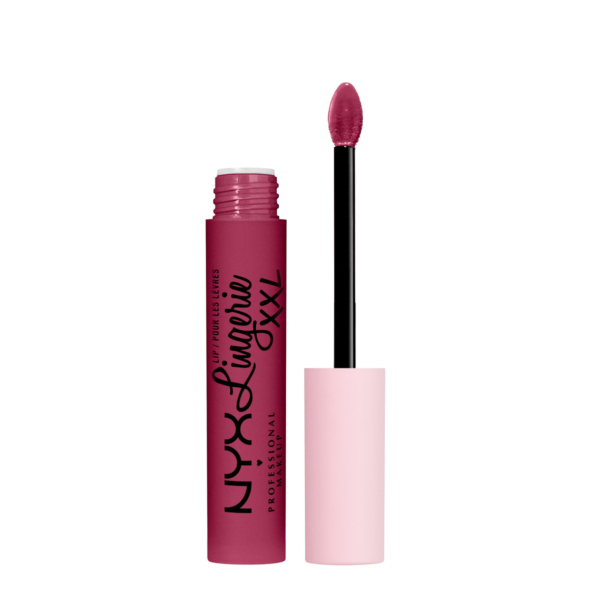 NYX Lip Lingerie XXL Matte Liquid Lipstick Berry Pink front view