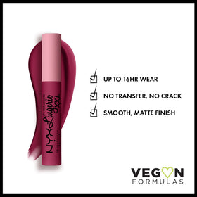 NYX Lip Lingerie XXL Matte Liquid Lipstick Berry Pink packaging