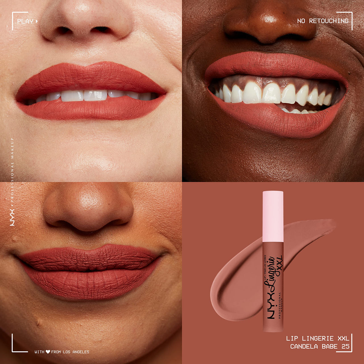 NYX Lip Lingerie XXL Matte Liquid Lipstick Candela Babe packaging