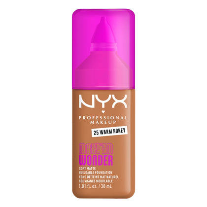 NYX Make 'Em Wonder Liquid Foundation 25 Warm Honey front view