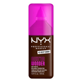 NYX Make 'Em Wonder Liquid Foundation 43 Deep Ebony front view