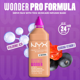 NYX Make 'Em Wonder Liquid Foundation 50g with applicator