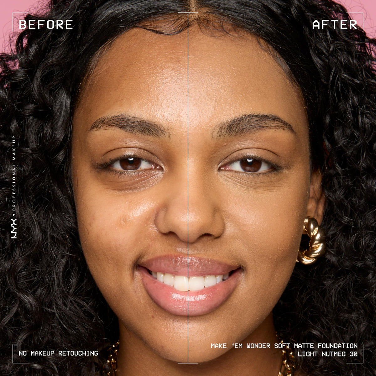 NYX Make 'Em Wonder Liquid Foundation texture on skin