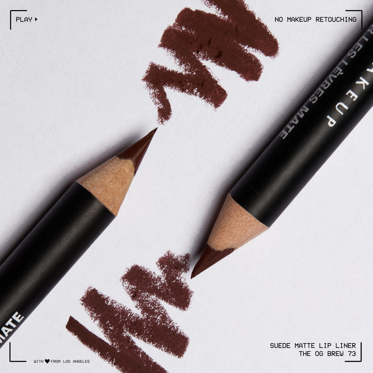 NYX Matte Suede Lip Liner packaging with ingredients list