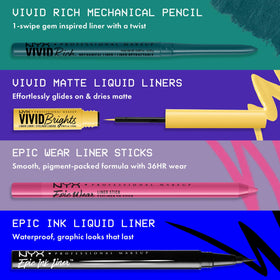 NYX Mechanical Eye Pencil with other makeup products