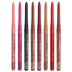 NYX Mechanical Lip Liner Pencil in Red, twist-up mechanism close-up
