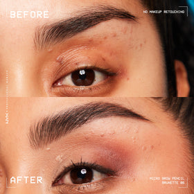 NYX Micro Brow Pencil Brunette tip close-up showing fine line