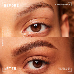 NYX Micro Brow Pencil Rich Auburn with spoolie end