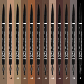 NYX Micro Brow Pencil swatch on skin