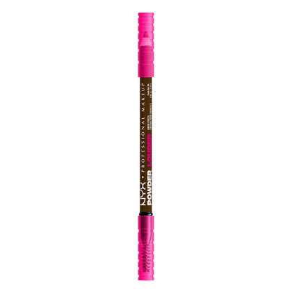 NYX Powder Louder Eyebrow Pencil in Espresso, front view