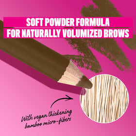 NYX Powder Louder Eyebrow Pencil showing spoolie end