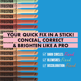 NYX Pro Fix Stick Correcting Concealer Deep Walnut swatch on skin