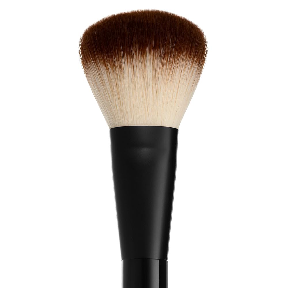 NYX Pro Powder Brush showing ergonomic handle design