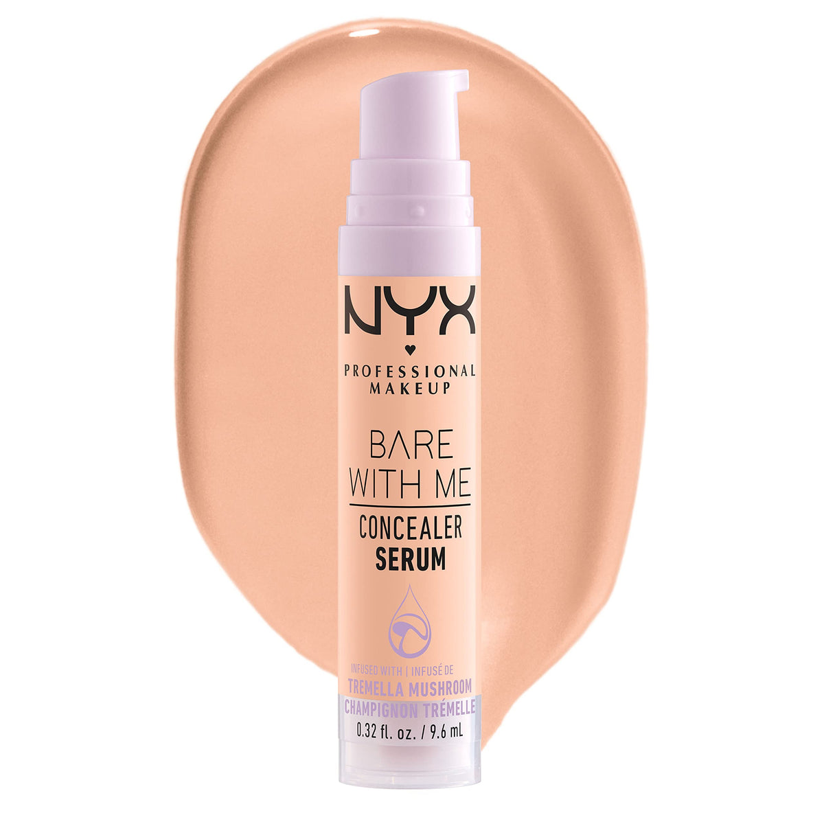 NYX PROFESSIONAL MAKEUP Bare With Me Concealer Serum front view in Medium Vanilla