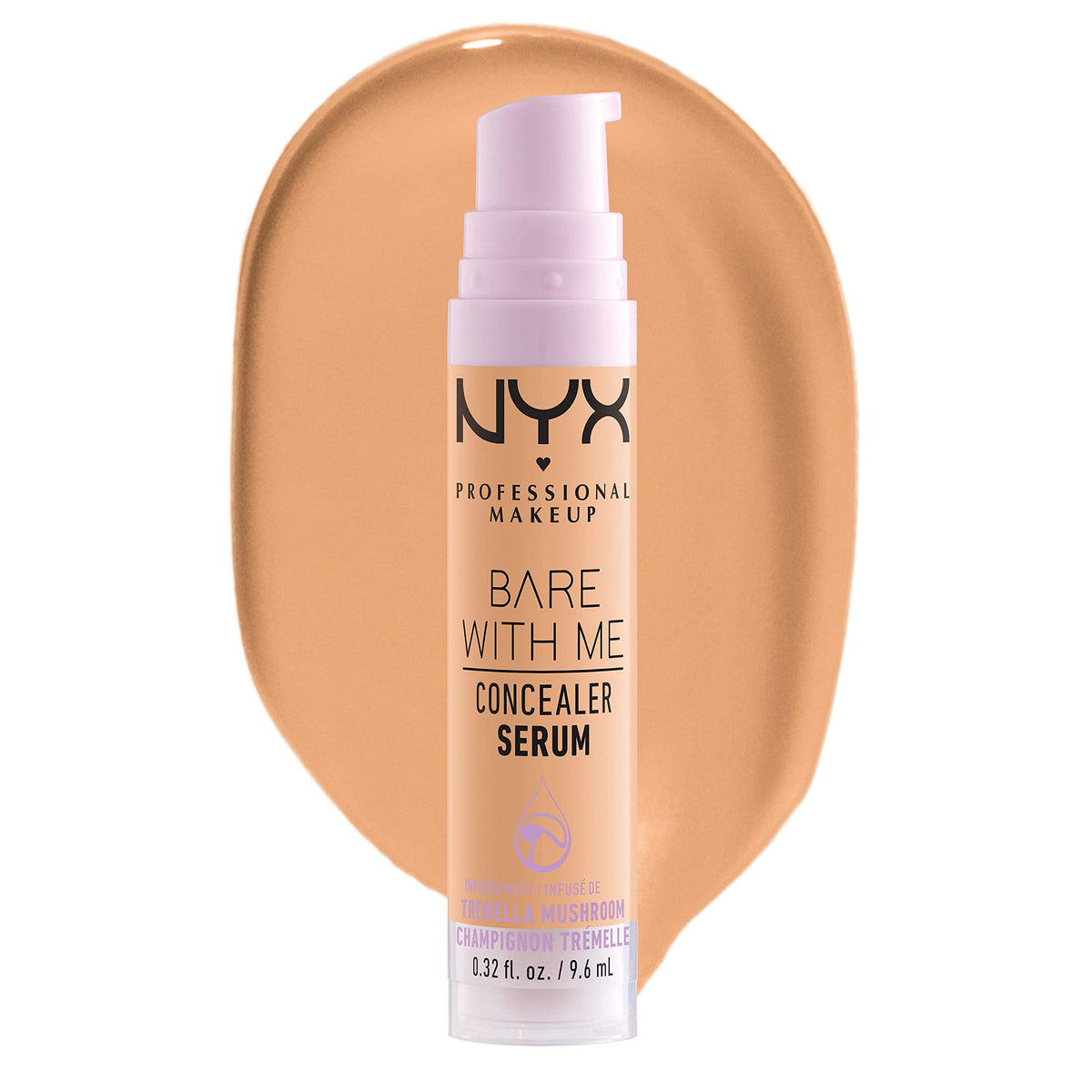 NYX PROFESSIONAL MAKEUP Bare With Me Concealer Serum front view, Tan