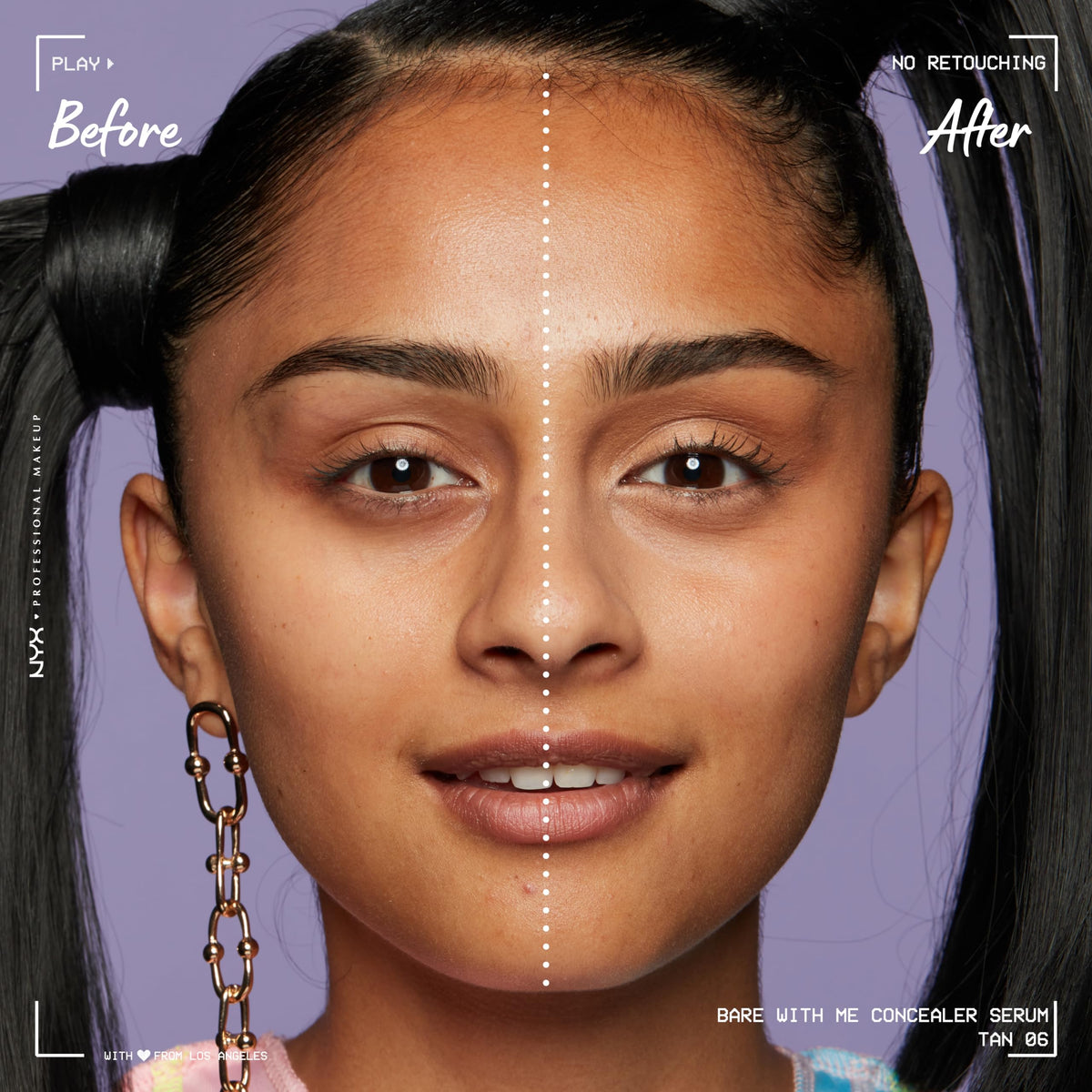NYX PROFESSIONAL MAKEUP Bare With Me Concealer Serum swatch on skin