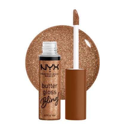 NYX PROFESSIONAL MAKEUP Butter Gloss Bling Pay Me In Gold front view