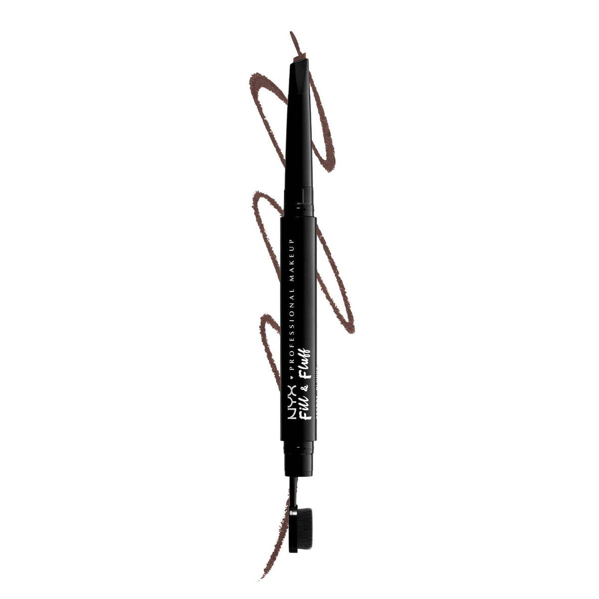 NYX PROFESSIONAL MAKEUP Fill & Fluff Eyebrow Pomade Pencil in Chocolate front view