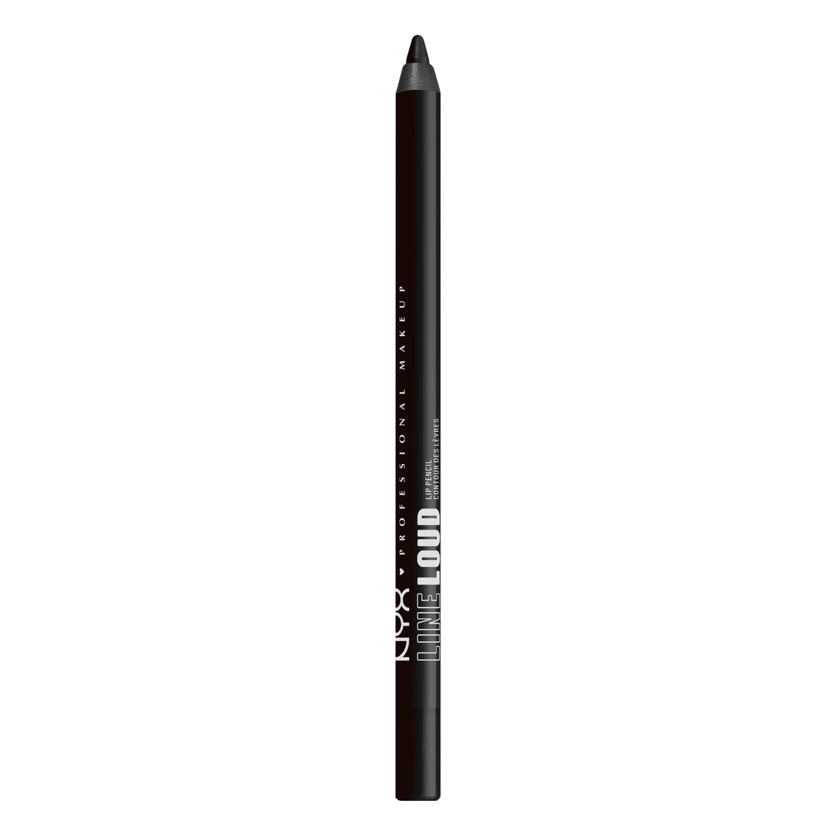 NYX PROFESSIONAL MAKEUP Line Loud Lip Liner Evil Genius Black front view