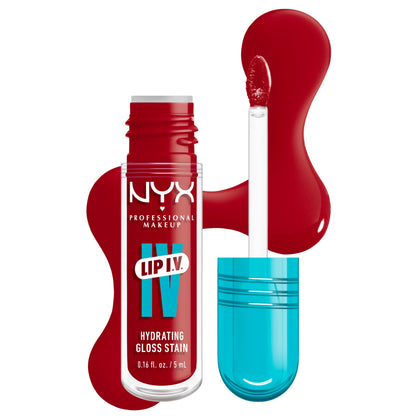 NYX PROFESSIONAL MAKEUP Lip IV Hydrating Glossy Lip Stain Cherry Drenched front view