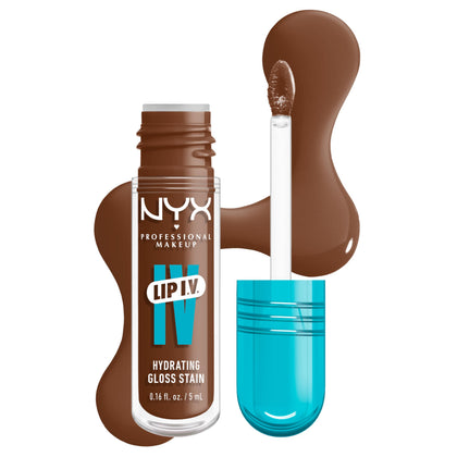 NYX PROFESSIONAL MAKEUP Lip IV Hydrating Glossy Lip Stain Splash N Spice front view