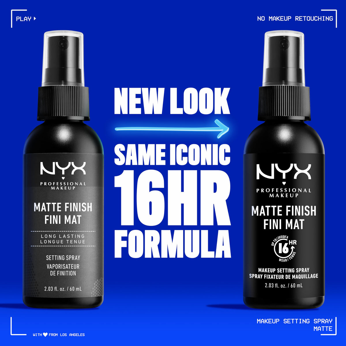 NYX PROFESSIONAL MAKEUP Matte Setting Spray packaging side view