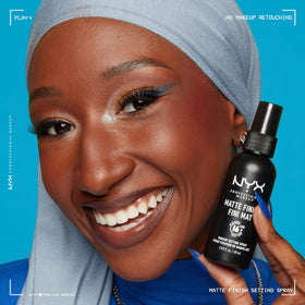 NYX PROFESSIONAL MAKEUP Matte Setting Spray with makeup products