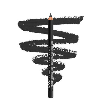 NYX PROFESSIONAL MAKEUP Suede Matte Lip Liner in Alien (Black) front view