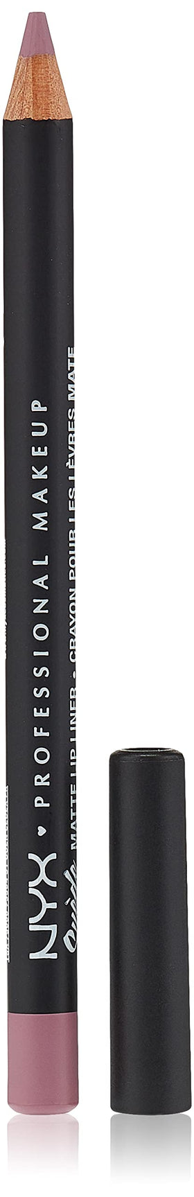 NYX PROFESSIONAL MAKEUP Suede Matte Lip Liner Violet Smoke front view