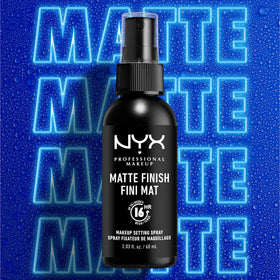 NYX Setting Spray Duo displayed with holiday gift wrapping
