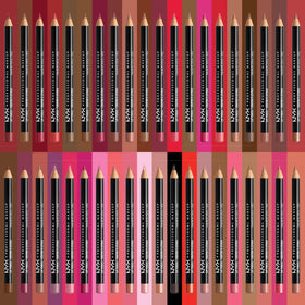 NYX Slim Lip Pencil in Pale Pink displayed on vanity