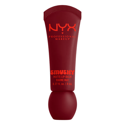 NYX Smushy Matte Lip Balm Cherry Cola Brown front view