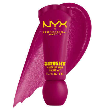 NYX Smushy Matte Lip Balm Deep Purple front view