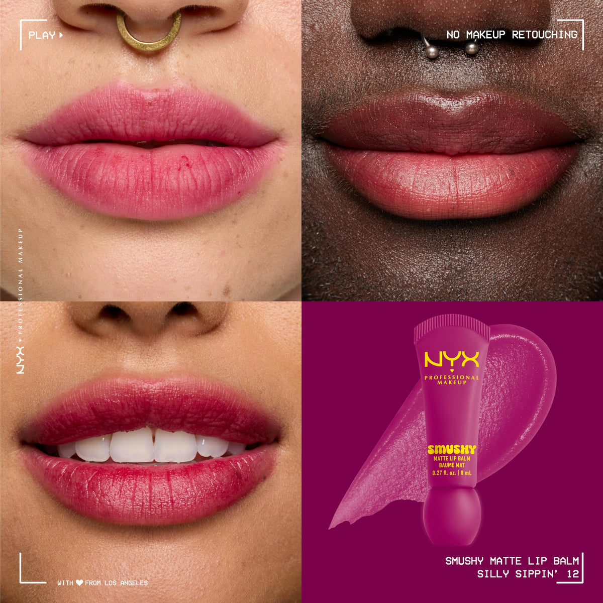 NYX Smushy Matte Lip Balm Deep Purple packaging