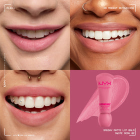 NYX Smushy Matte Lip Balm packaging close-up