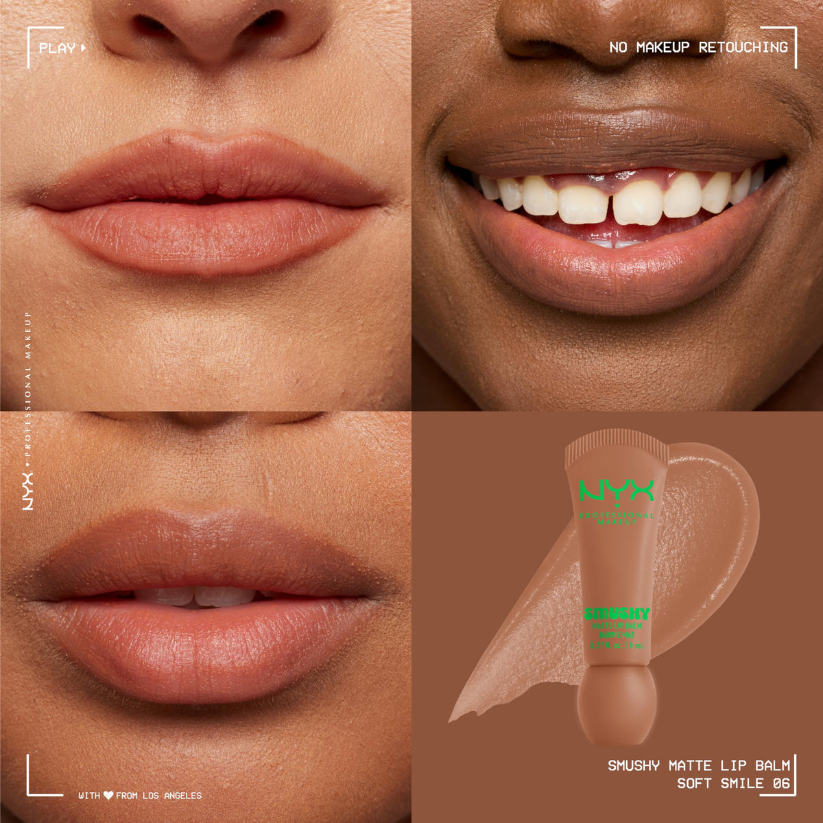 NYX Smushy Matte Lip Balm Soft Smile packaging