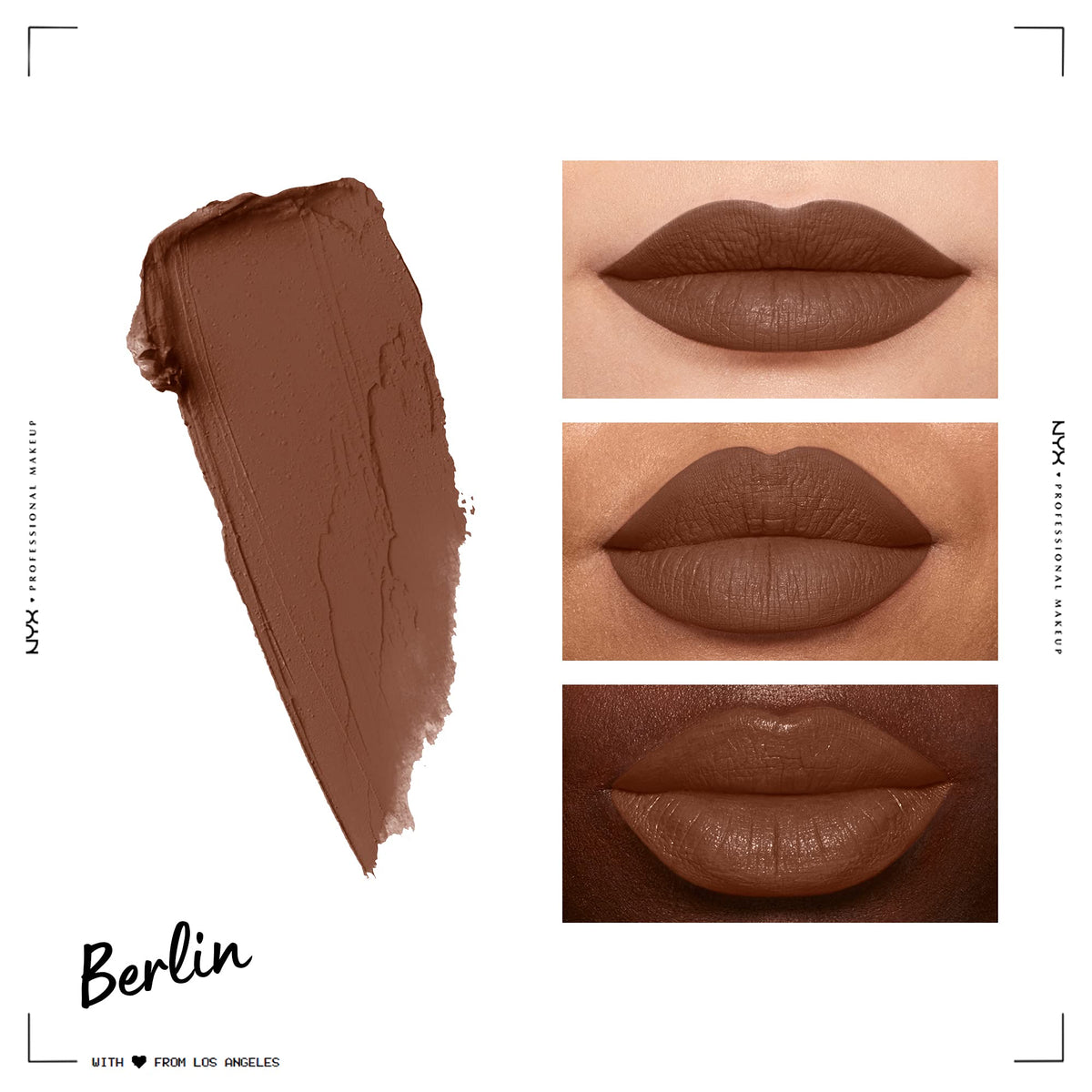 NYX Soft Matte Lip Cream Berlin packaging with product details