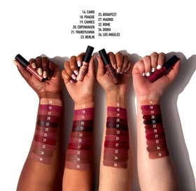 NYX Soft Matte Lip Cream Budapest product flat lay