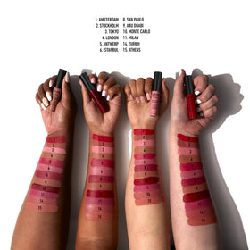 NYX Soft Matte Lip Cream Sao Paulo in a makeup setup