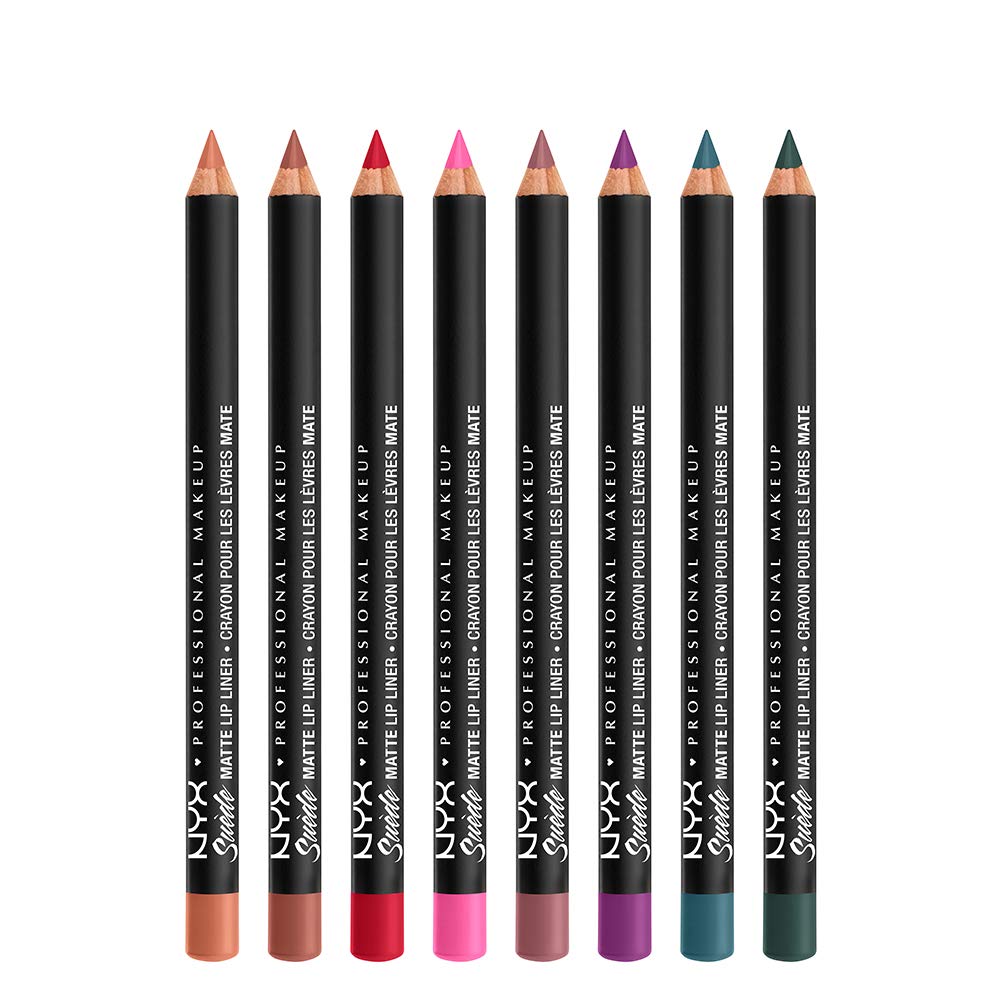 NYX Suede Matte Lip Liner Ace swatch on skin