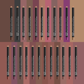 NYX Suede Matte Lip Liner in a makeup setup