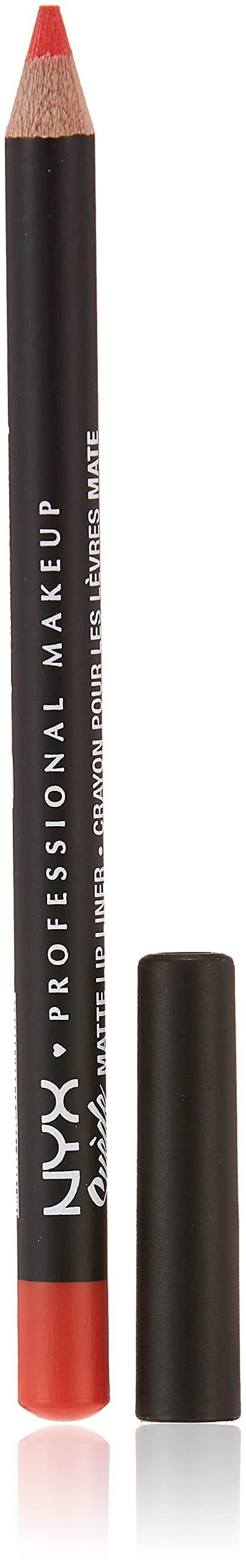NYX Suede Matte Lip Liner Orange County front view