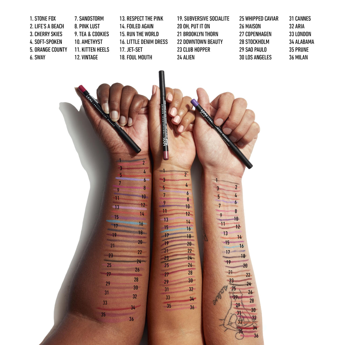 NYX Suede Matte Lip Liner Whipped Caviar packaging