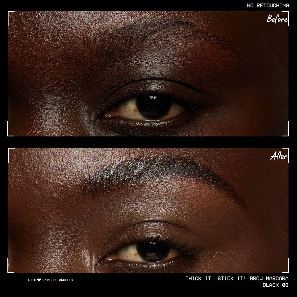 NYX Thick It Stick It Brow Gel brush close-up