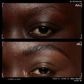 NYX Thick It Stick It Brow Gel brush close-up