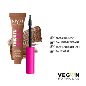 NYX Thick It Stick It Brow Mascara in Auburn side view