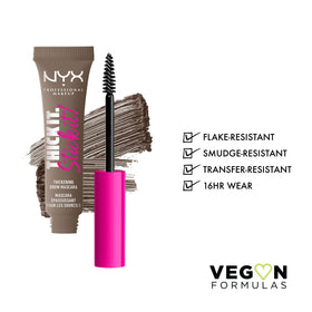 NYX Thick It Stick It Brow Mascara Taupe packaging side view